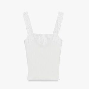 Zara White Lace Camisole